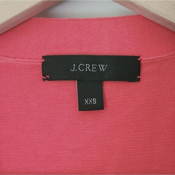 J.Crew Cotton Button Front Lightweight Cardigan in Orange Size XXS - Picture 4 of 6